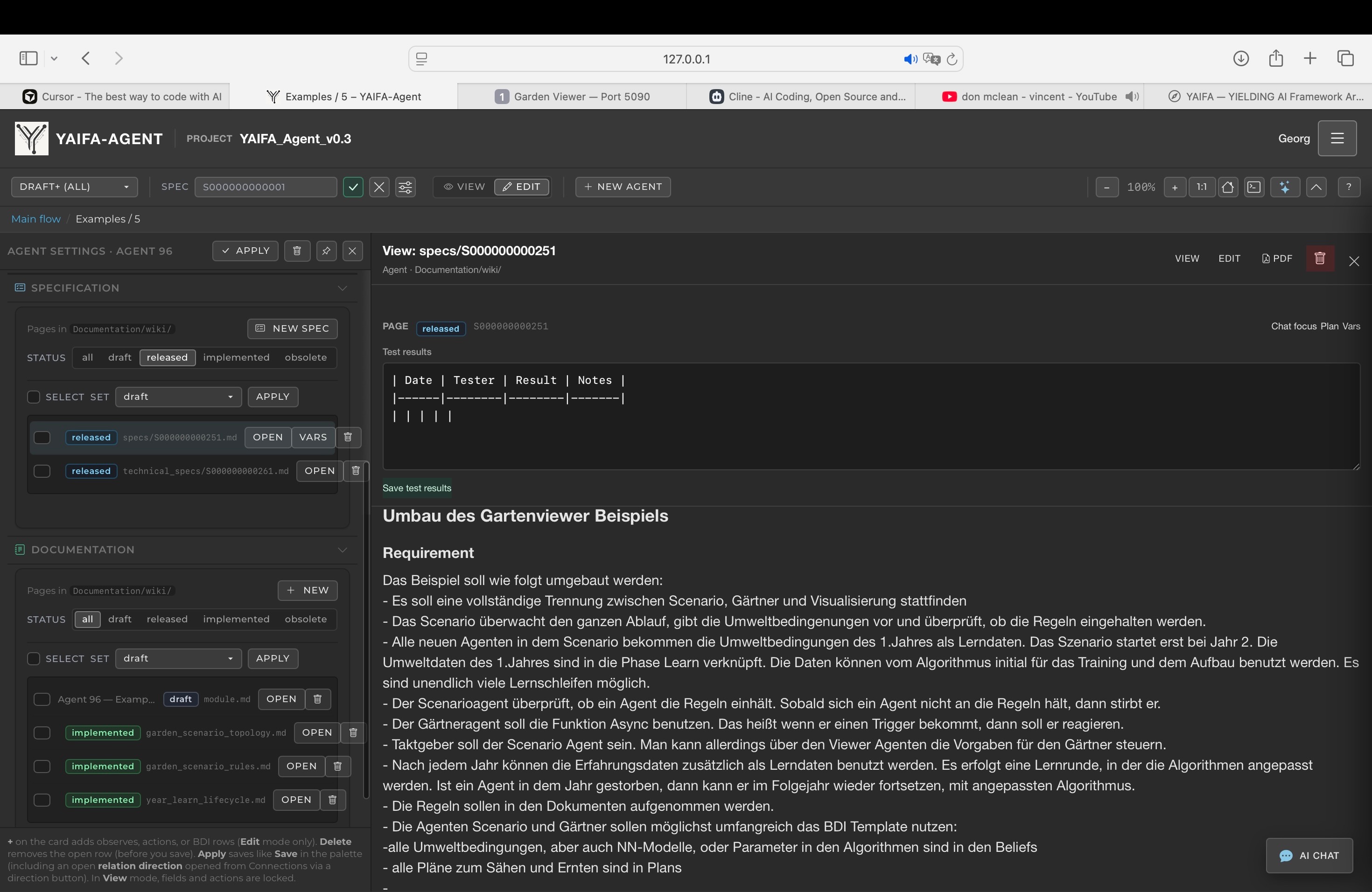 YAIFA Document-driven Development workflow